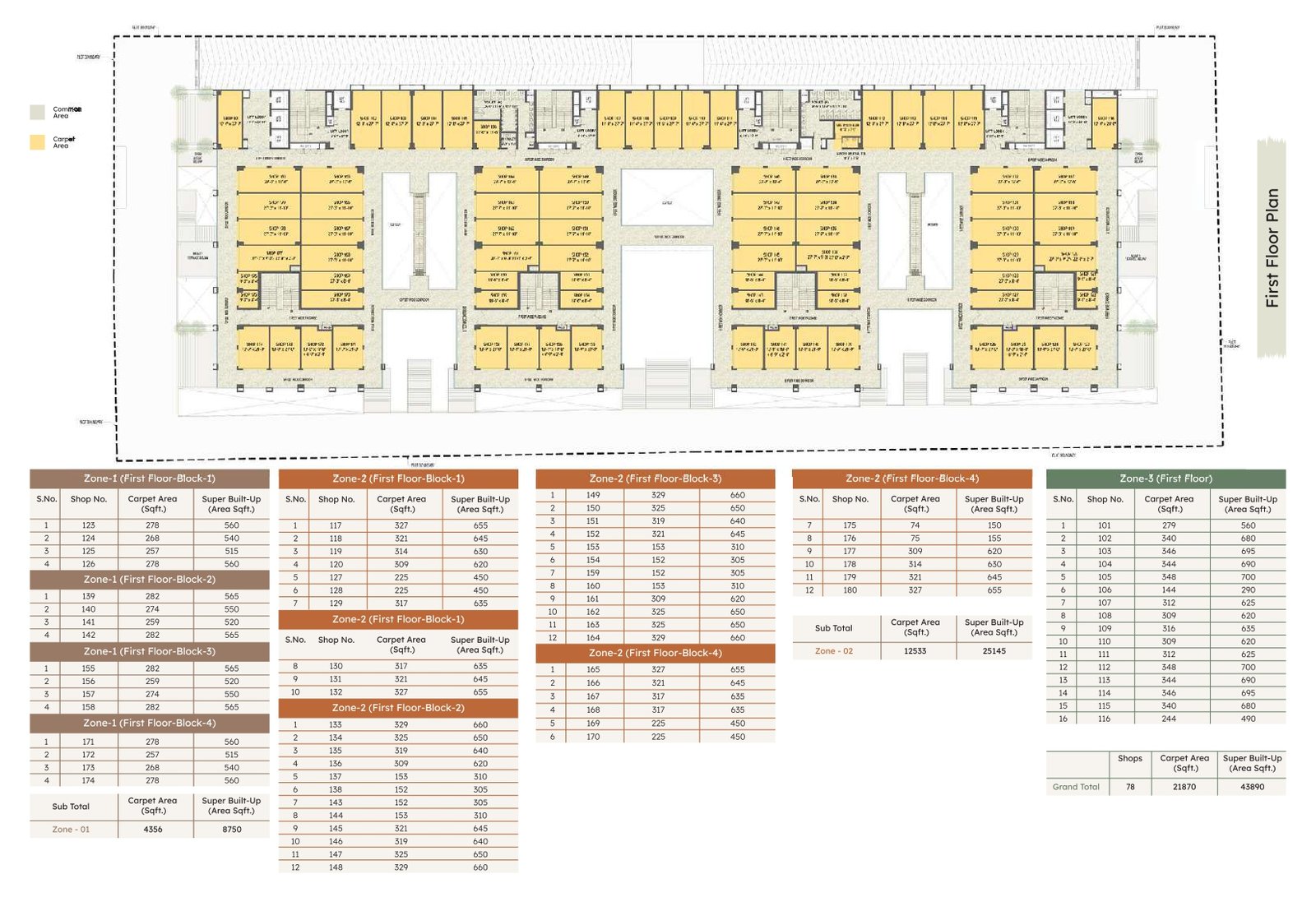Advance blueprint for eight floor in downtown
