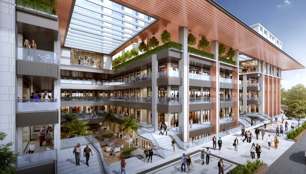 Realestate with welcoming atrium